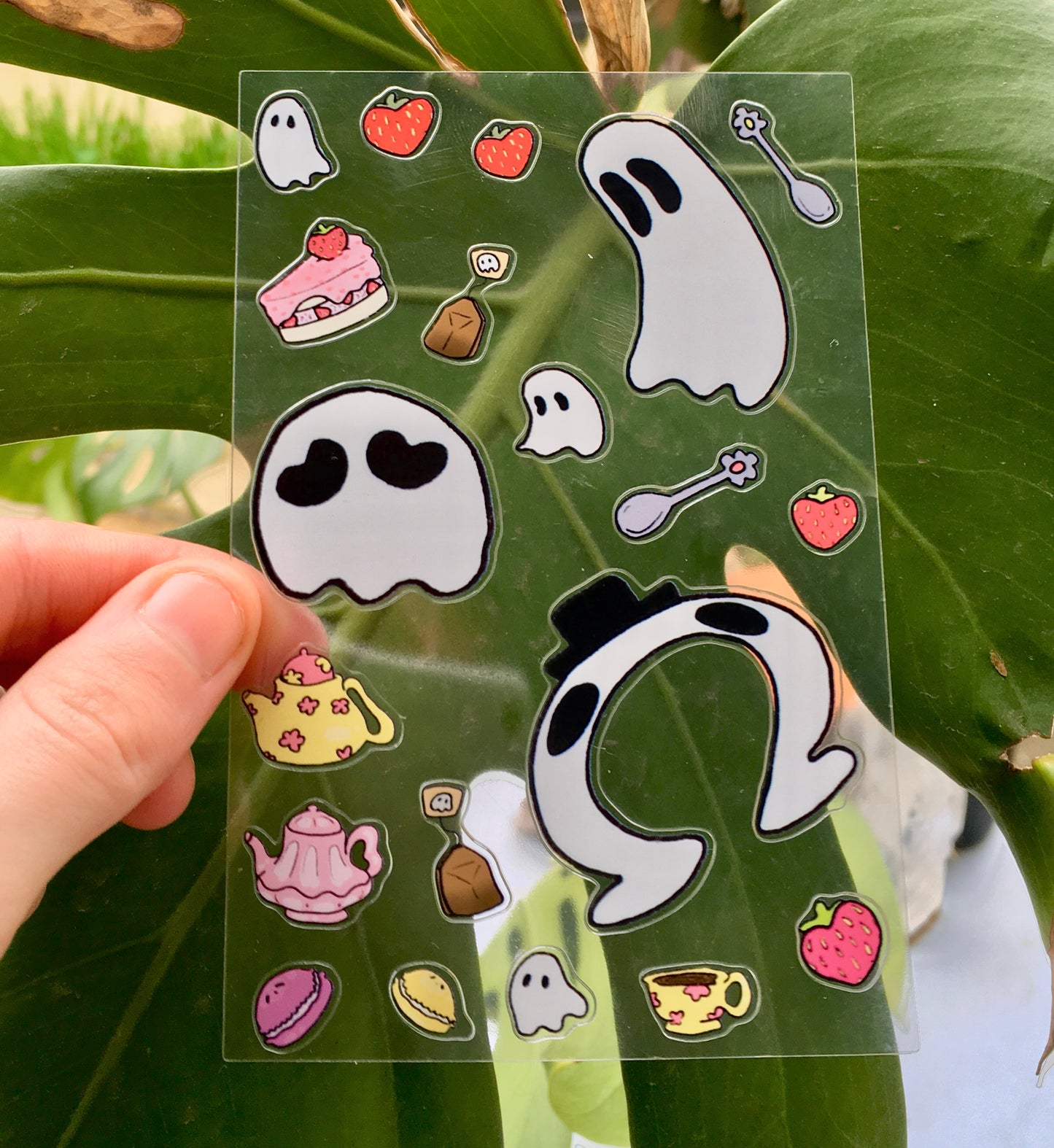 Ghost Tea Party Sticker Sheet