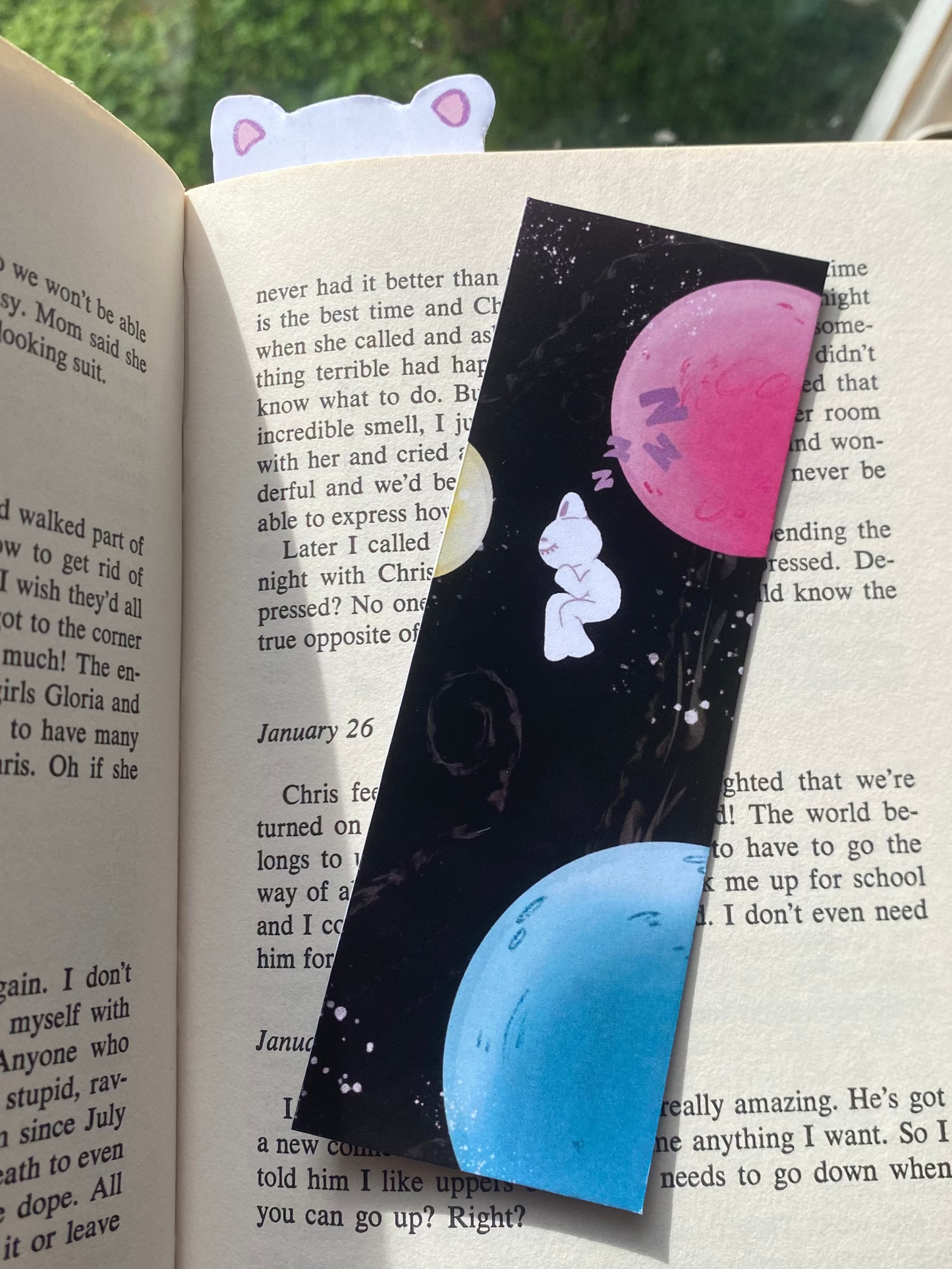 Sleepy Space Bookmark