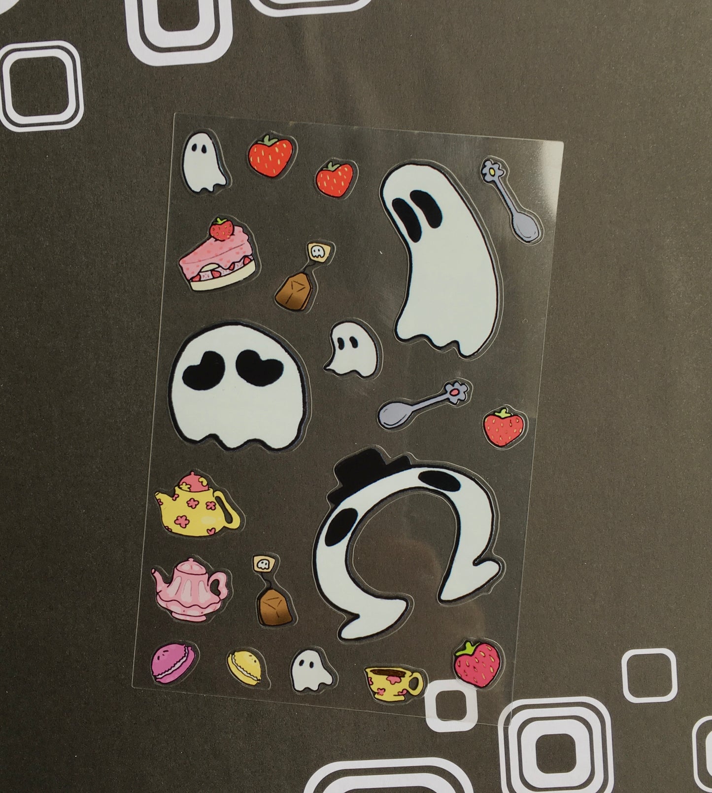 Ghost Tea Party Sticker Sheet