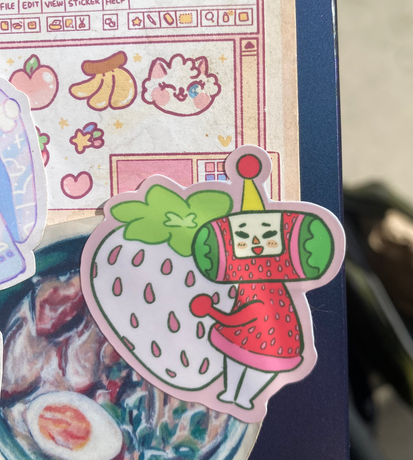 Strawberry Katamari sticker
