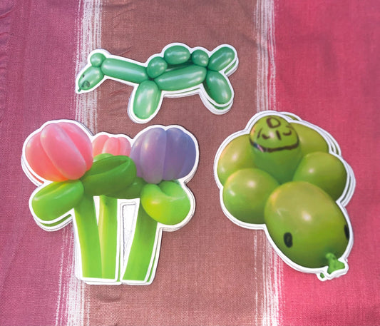 Balloon Twisting Sticker Pack