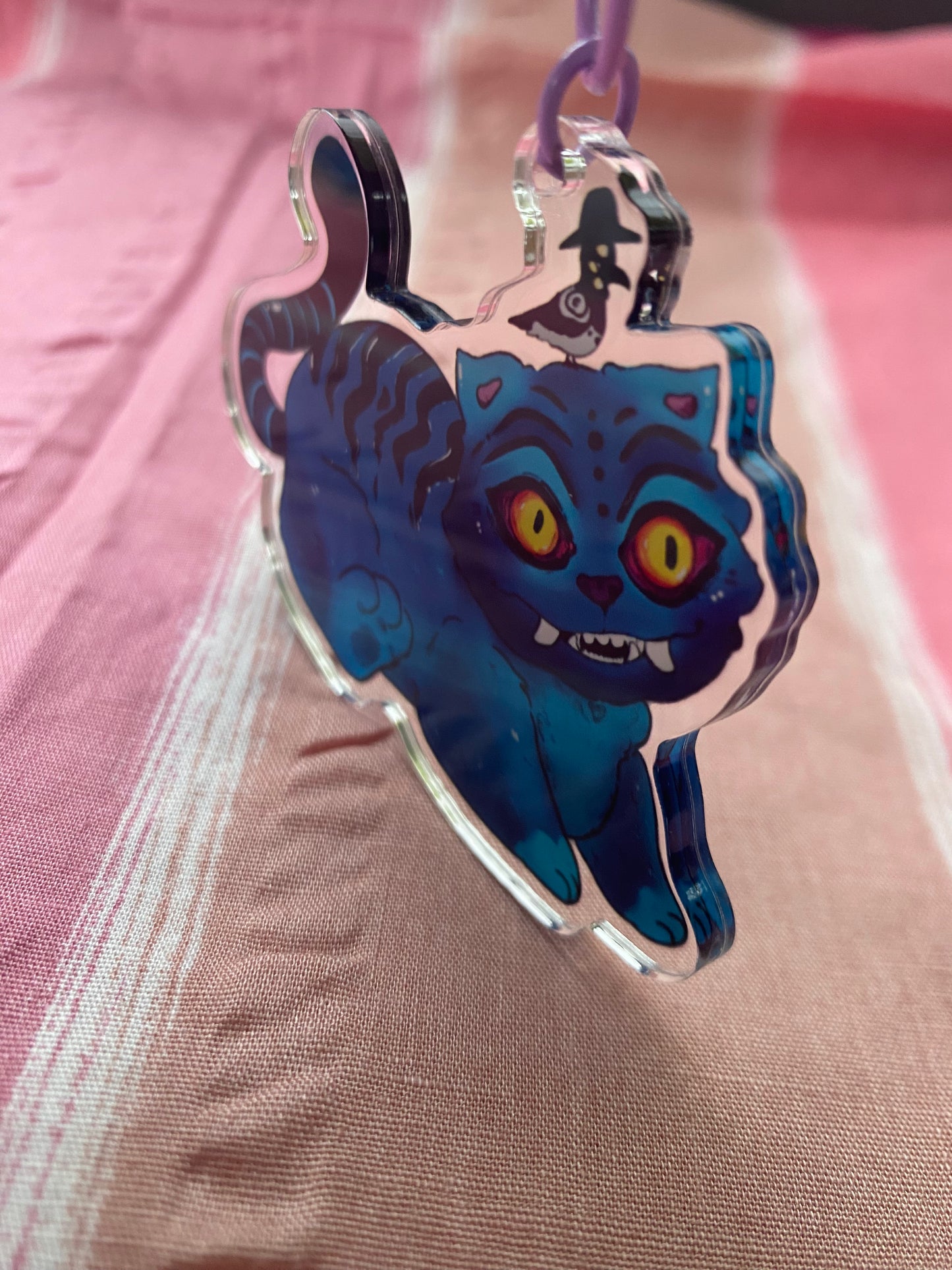 Derpy Tiger Keychain